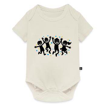 Enfants Joie Maternelle - Body à manches courtes Premium Bébé - blanc cassé - Devant