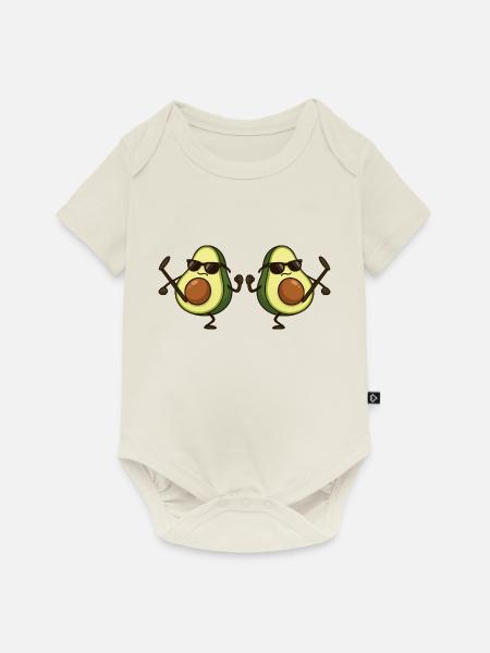 avocado karate 2 - Baby Premium Kurzarmbody - Naturweiß