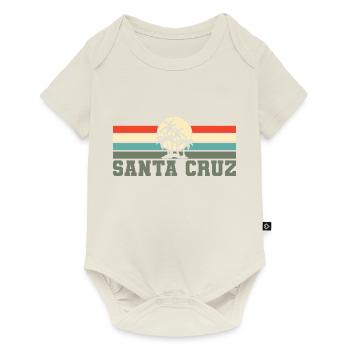 Santa Cruz CA Kalifornien - Retro 70er 80er Jahre - Baby Premium Kurzarmbody - Naturweiß - Vorne