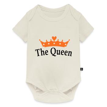 The Queen - Body à manches courtes Premium Bébé - blanc cassé - Devant