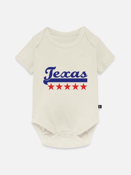 texas - Baby Premium Kurzarmbody - Naturweiß