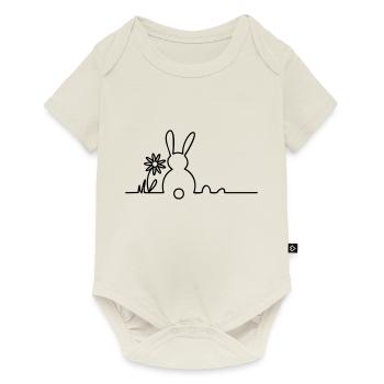 Osterhasi - Baby Premium Kurzarmbody - Naturweiß - Vorne