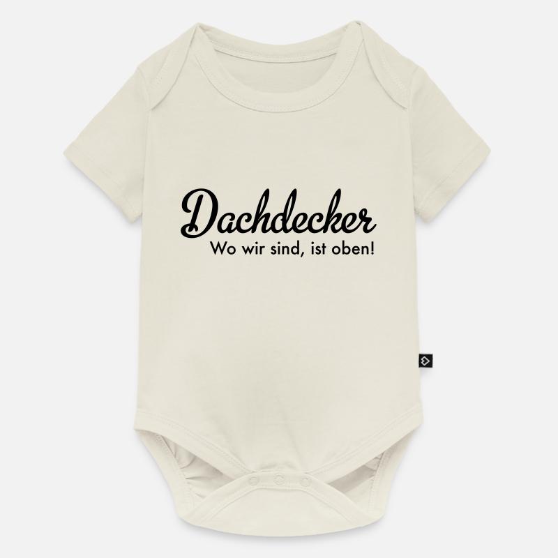 Dachdecker - Baby Premium Kurzarmbody - Naturweiß