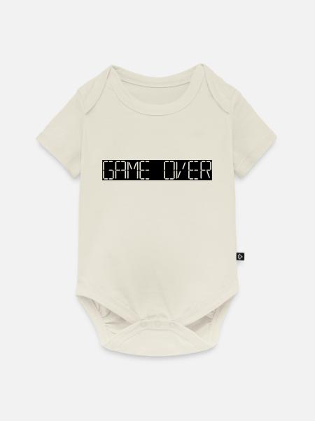 game over - Baby Premium Kurzarmbody - Naturweiß