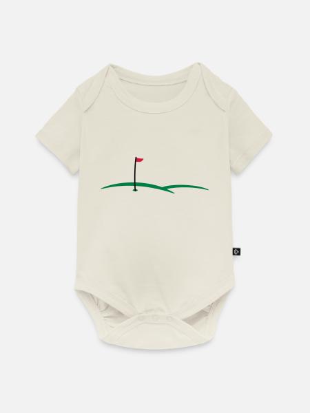 Trou de golf 3c - Body à manches courtes Premium Bébé - blanc cassé