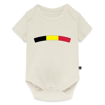 Belgique (V) - Body à manches courtes Premium Bébé - blanc cassé - Devant