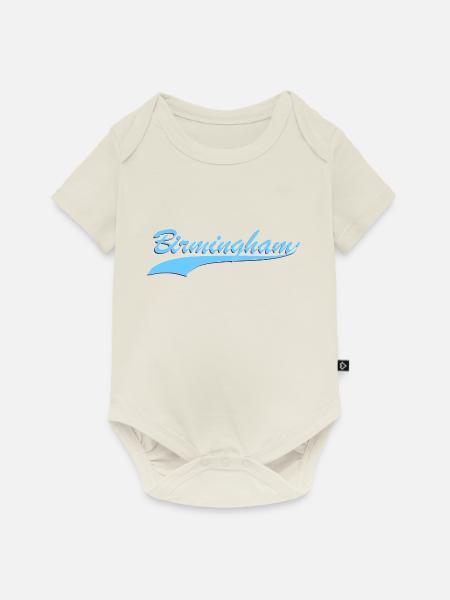 Birmingham - Baby Premium Kurzarmbody - Naturweiß