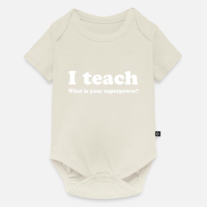 prof - Body à manches courtes Premium Bébé - blanc cassé