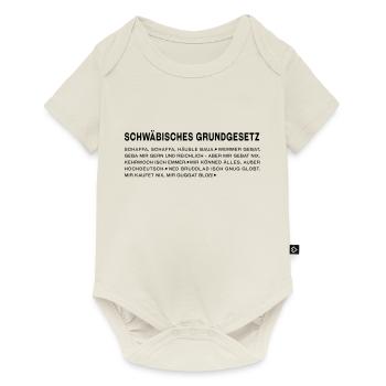 Schwäbisches Grundgesetz - Baby Premium Kurzarmbody - Naturweiß - Vorne