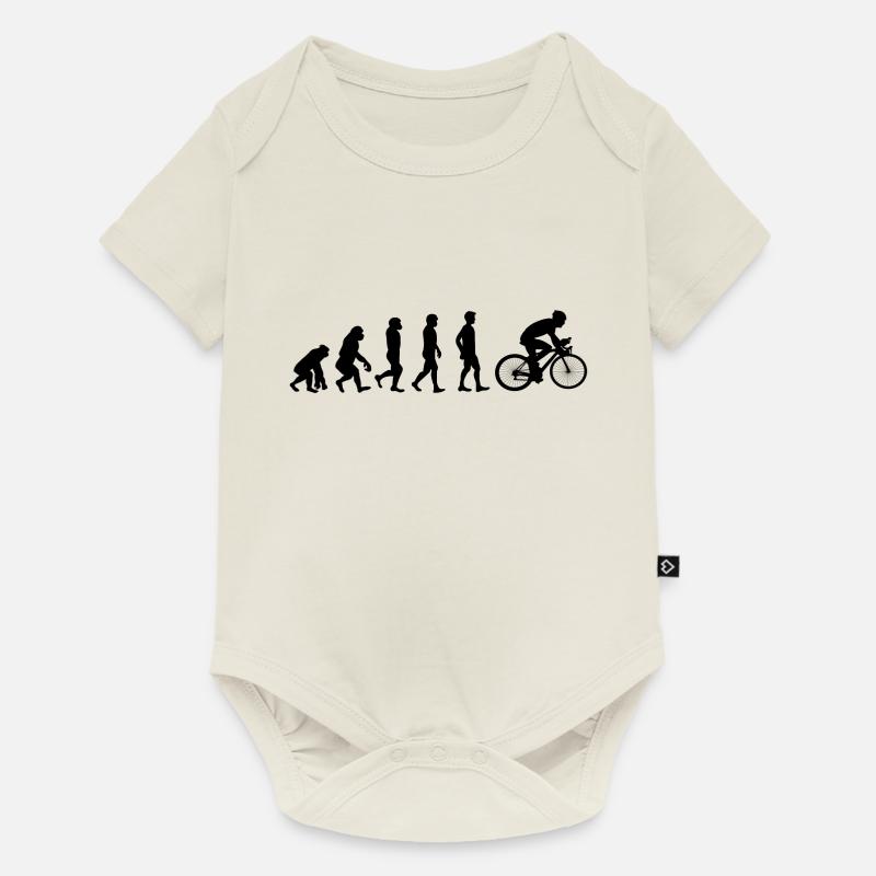 Evolution Bike - Baby Premium Kurzarmbody - Naturweiß