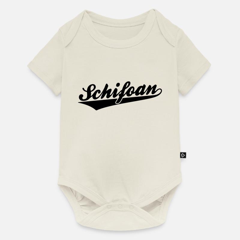 Schifoan - Body à manches courtes Premium Bébé - blanc cassé