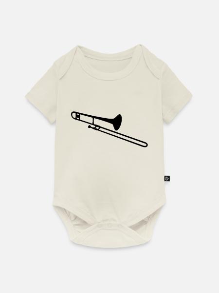 Posaune - Baby Premium Kurzarmbody - Naturweiß