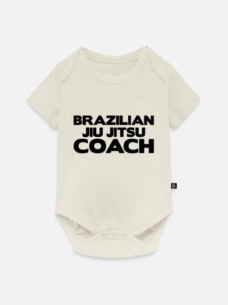 brazilian jiu jitsu bjj coach - Baby Premium Kurzarmbody - Naturweiß