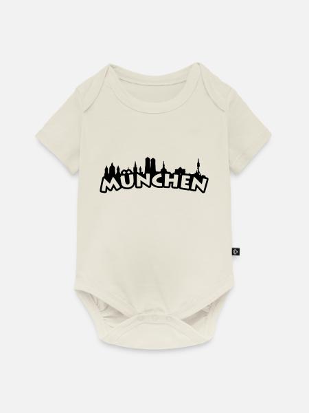 München - Baby Premium Kurzarmbody - Naturweiß