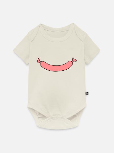 Sausage - Baby Premium Kurzarmbody - Naturweiß
