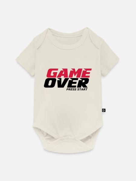Spiel - Baby Premium Kurzarmbody - Naturweiß