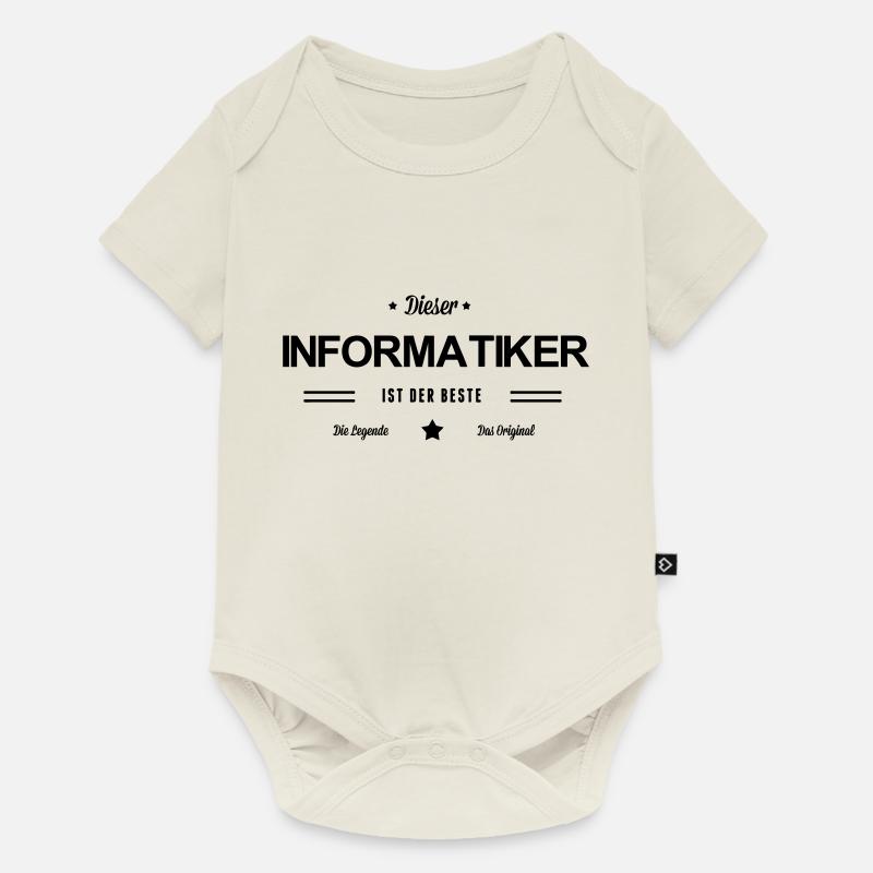 Bester Informatiker - Baby Premium Kurzarmbody - Naturweiß