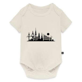 hamburg skyline - Baby Premium Kurzarmbody - Naturweiß - Vorne
