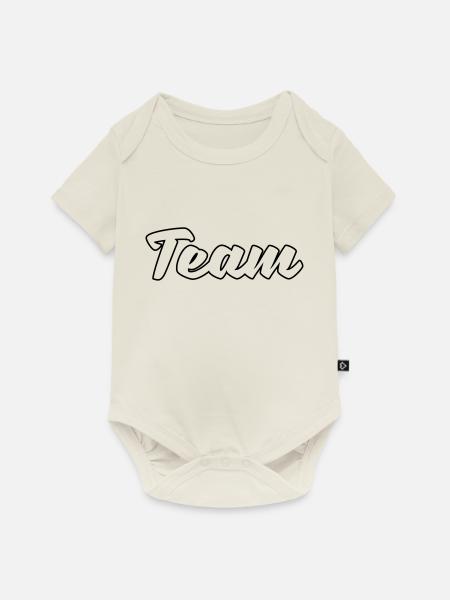 team - Baby Premium Kurzarmbody - Naturweiß