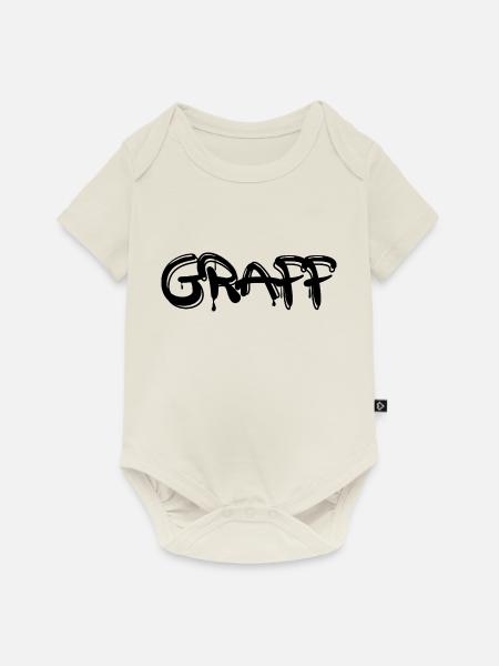 Graffiti - Baby Premium Kurzarmbody - Naturweiß
