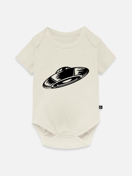 Besucher unidentifiziertes fliegendes Flugobjekt - Baby Premium Kurzarmbody - Naturweiß