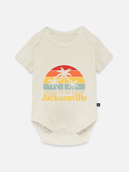 Jacksonville Florida - Baby Premium Kurzarmbody - Naturweiß