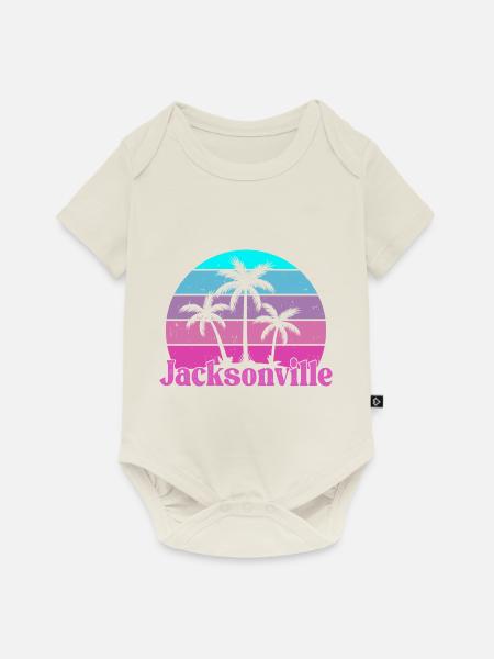 Jacksonville Florida - Baby Premium Kurzarmbody - Naturweiß