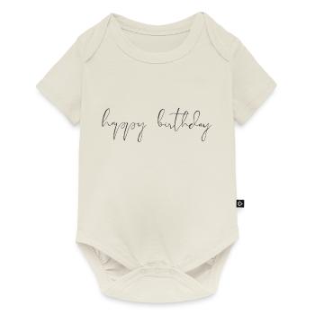 Bon anniversaire - Body à manches courtes Premium Bébé - blanc cassé - Devant