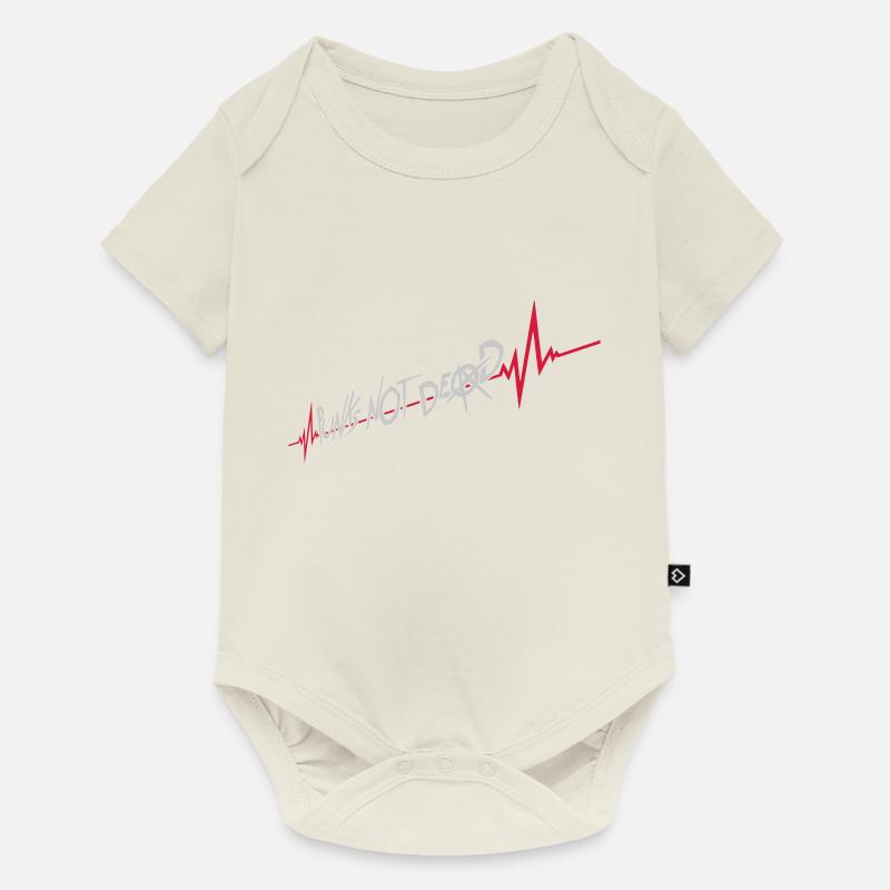 punks not dead Zitat - Baby Premium Kurzarmbody - Naturweiß