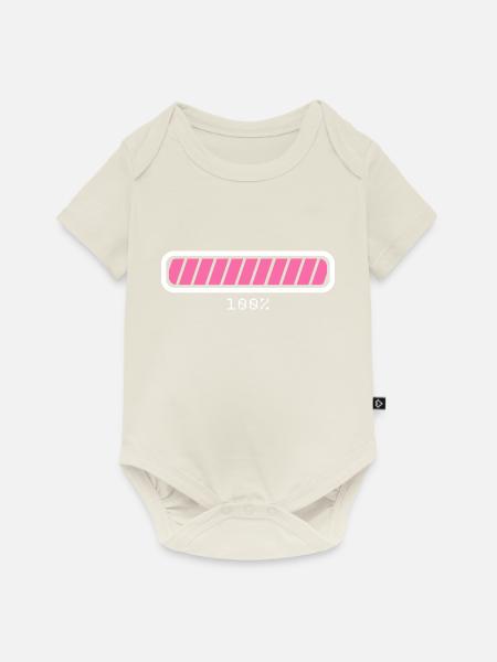 Ladebalken Loading Geschenk - Baby Premium Kurzarmbody - Naturweiß