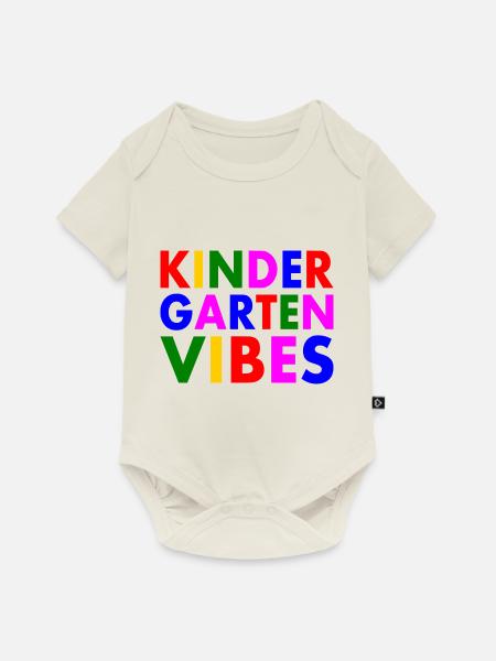 kindergarten vibes - Baby Premium Kurzarmbody - Naturweiß