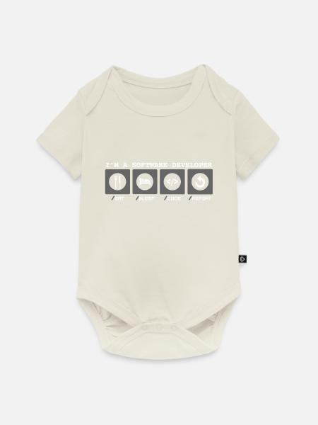 I'm a Software Developer - Softwareentwicklerin - Baby Premium Kurzarmbody - Naturweiß