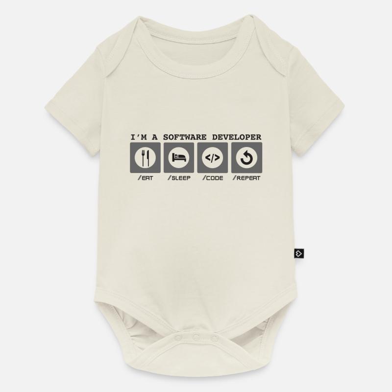 I'm a Software Developer - Softwareentwicklerin - Baby Premium Kurzarmbody - Naturweiß