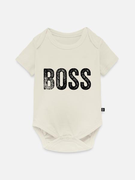 lustiger Chef - Baby Premium Kurzarmbody - Naturweiß