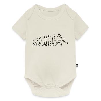 Eishockey Geschenk Eishockeyteam Wintersport - Baby Premium Kurzarmbody - Naturweiß - Vorne