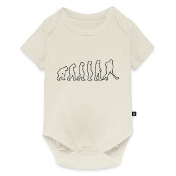 Eishockey Eishockeyteam Wintersport Geschenk - Baby Premium Kurzarmbody - Naturweiß - Vorne