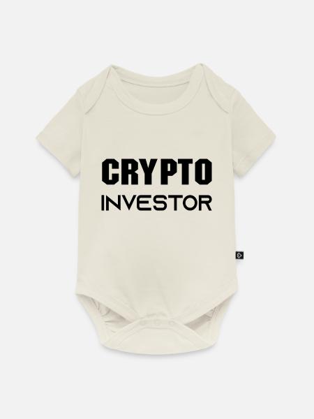 Bitcoin Trading Crypto Aktien - Baby Premium Kurzarmbody - Naturweiß