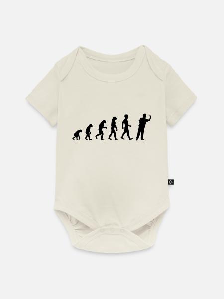 Evolution Dart - Baby Premium Kurzarmbody - Naturweiß