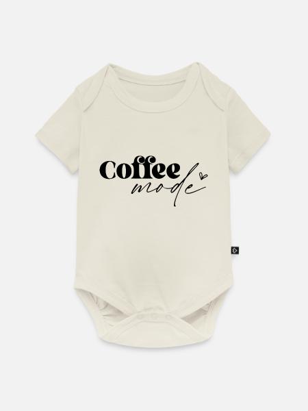 Coffee Mode - Baby Premium Kurzarmbody - Naturweiß