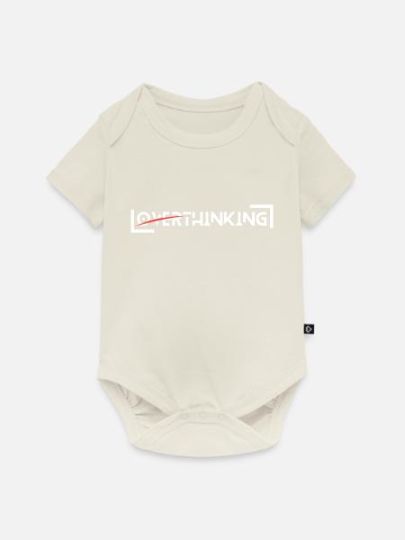 Overthinking - Baby Premium Kurzarmbody - Naturweiß