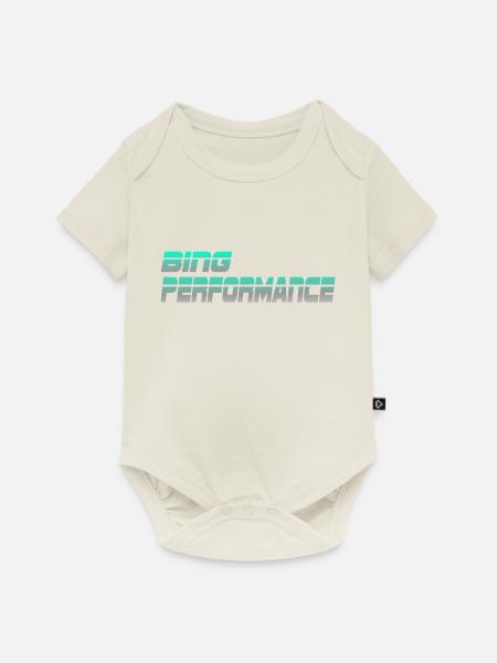 bing performance 1 - Baby Premium Kurzarmbody - Naturweiß