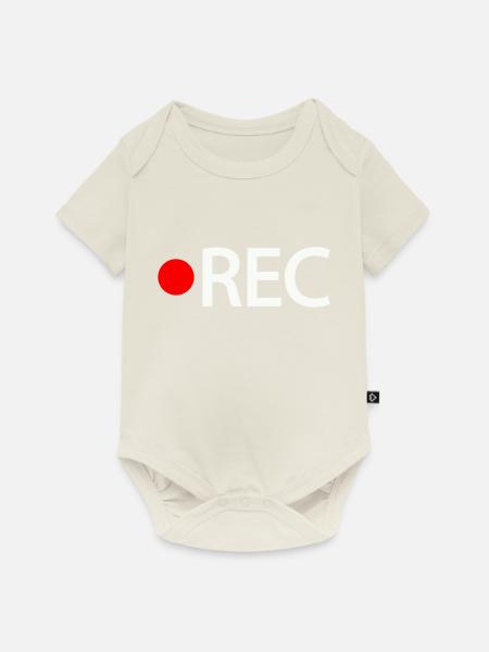 rec - Baby Premium Kurzarmbody - Naturweiß