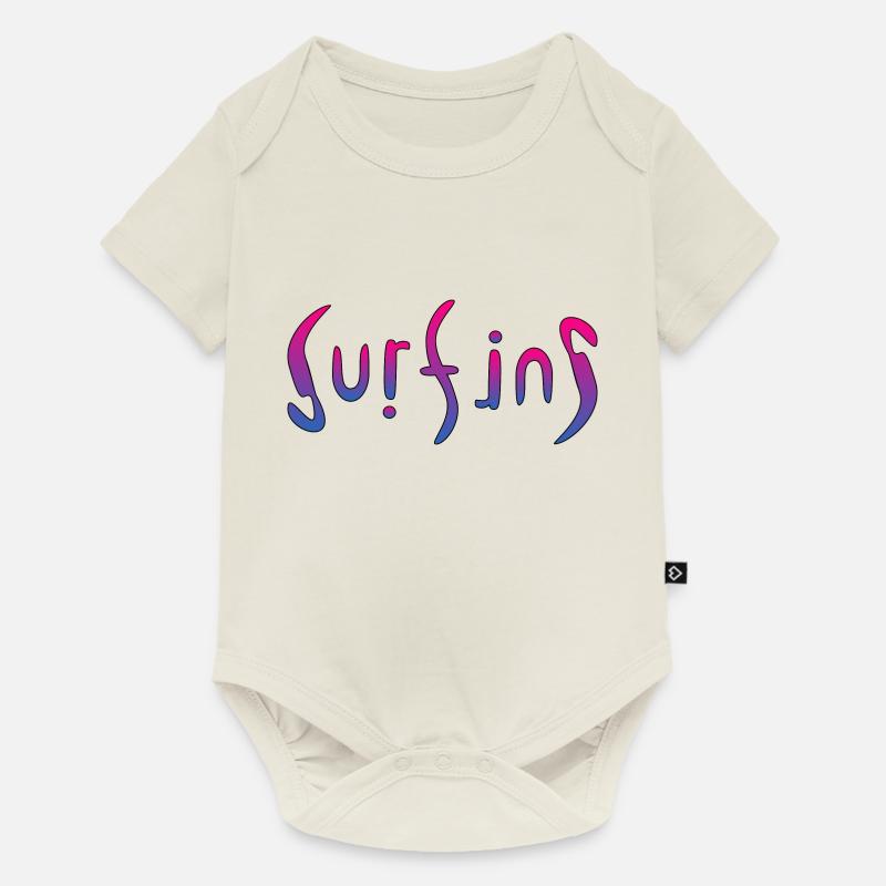 Surf - Body à manches courtes Premium Bébé - blanc cassé