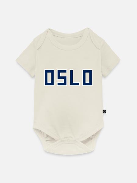 Oslo - Baby Premium Kurzarmbody - Naturweiß
