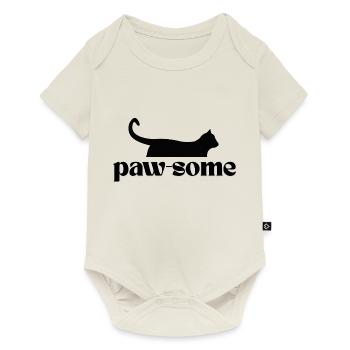 Paw-Some ! T-shirt pour tous les fans de chats - Body à manches courtes Premium Bébé - blanc cassé - Devant