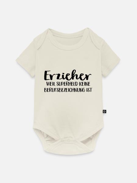 Erzieher - Baby Premium Kurzarmbody - Naturweiß