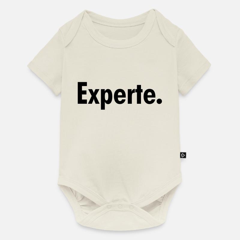 Experte - Baby Premium Kurzarmbody - Naturweiß