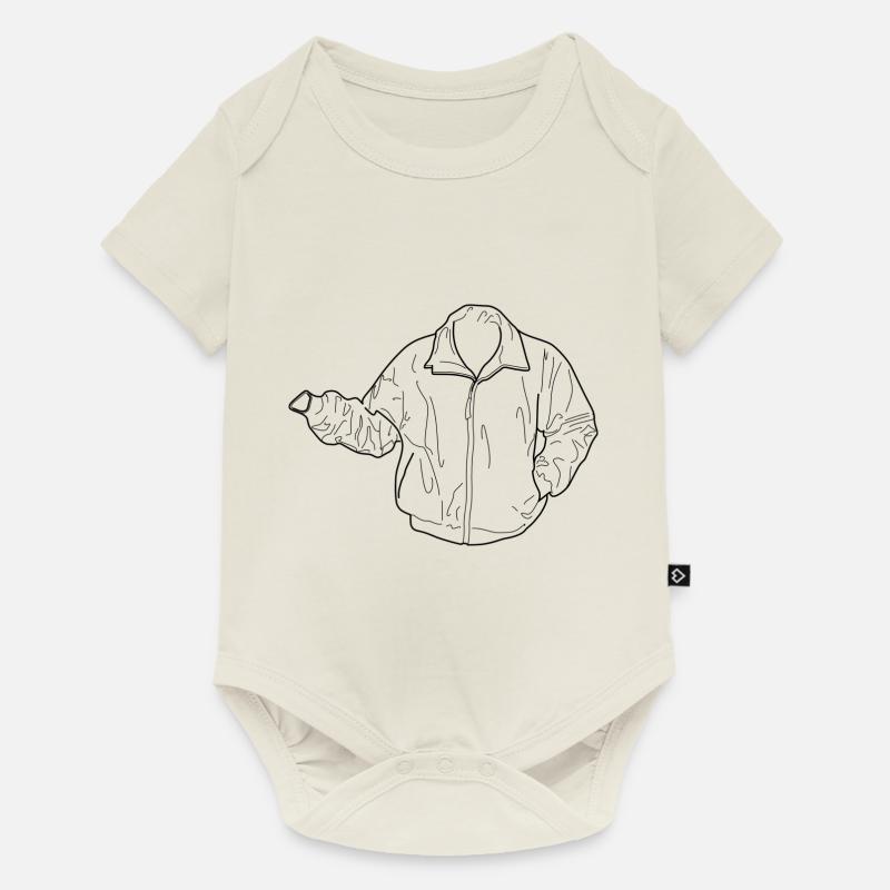 Jacke - Baby Premium Kurzarmbody - Naturweiß
