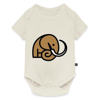 Mammut Logo Signet - Body à manches courtes Premium Bébé - blanc cassé - Devant
