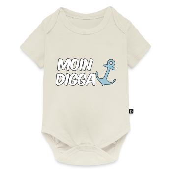Moin Digga Hambourg - Body à manches courtes Premium Bébé - blanc cassé - Devant
